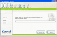 Nucleus Kernel Excel File Recovery screenshot